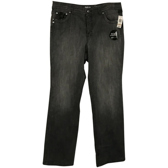 Style & Co. Denim - NWT Macys Style Co Embellished Tummy Control Jeans